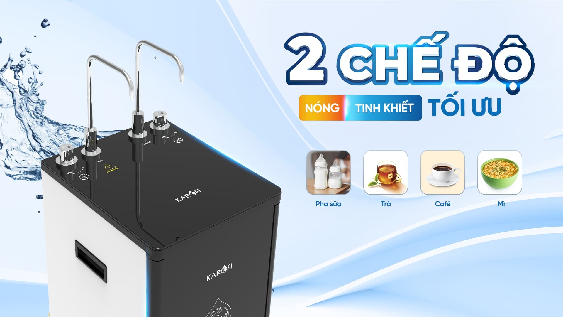 Máy lọc nước nóng nguội Karofi KAH-D10