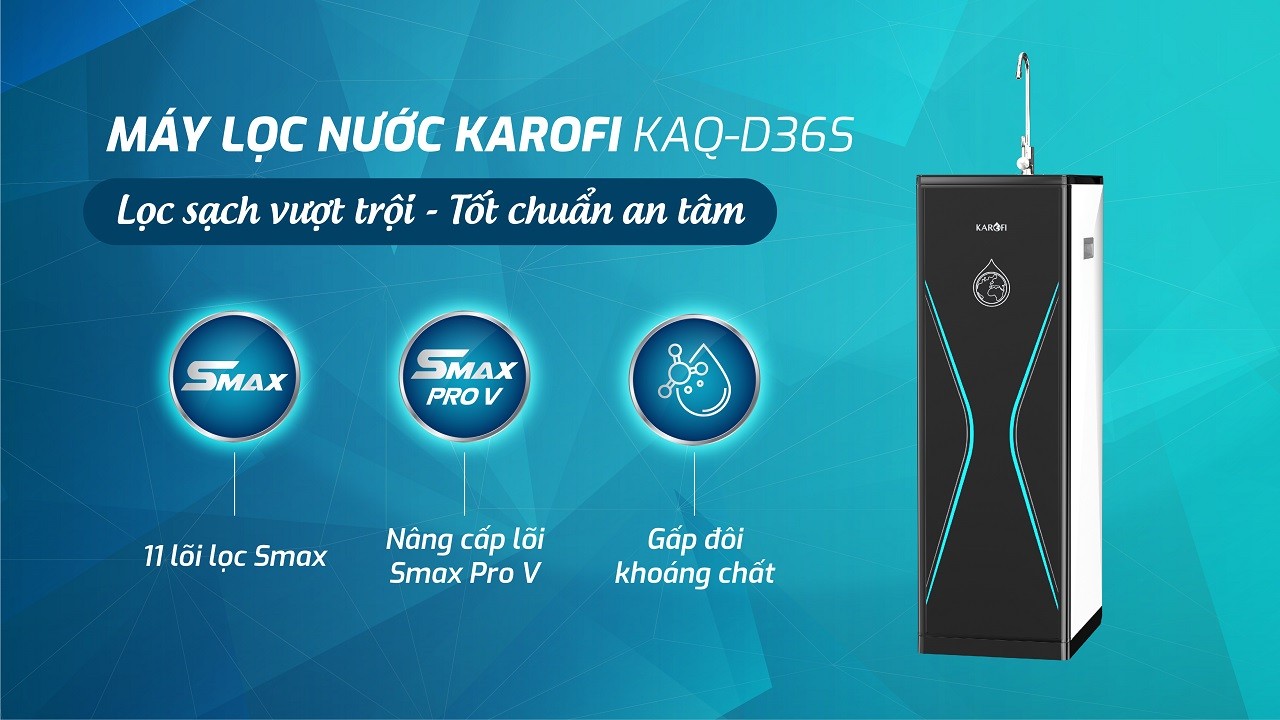 Máy lọc nước RO Karofi KAQ-D36S