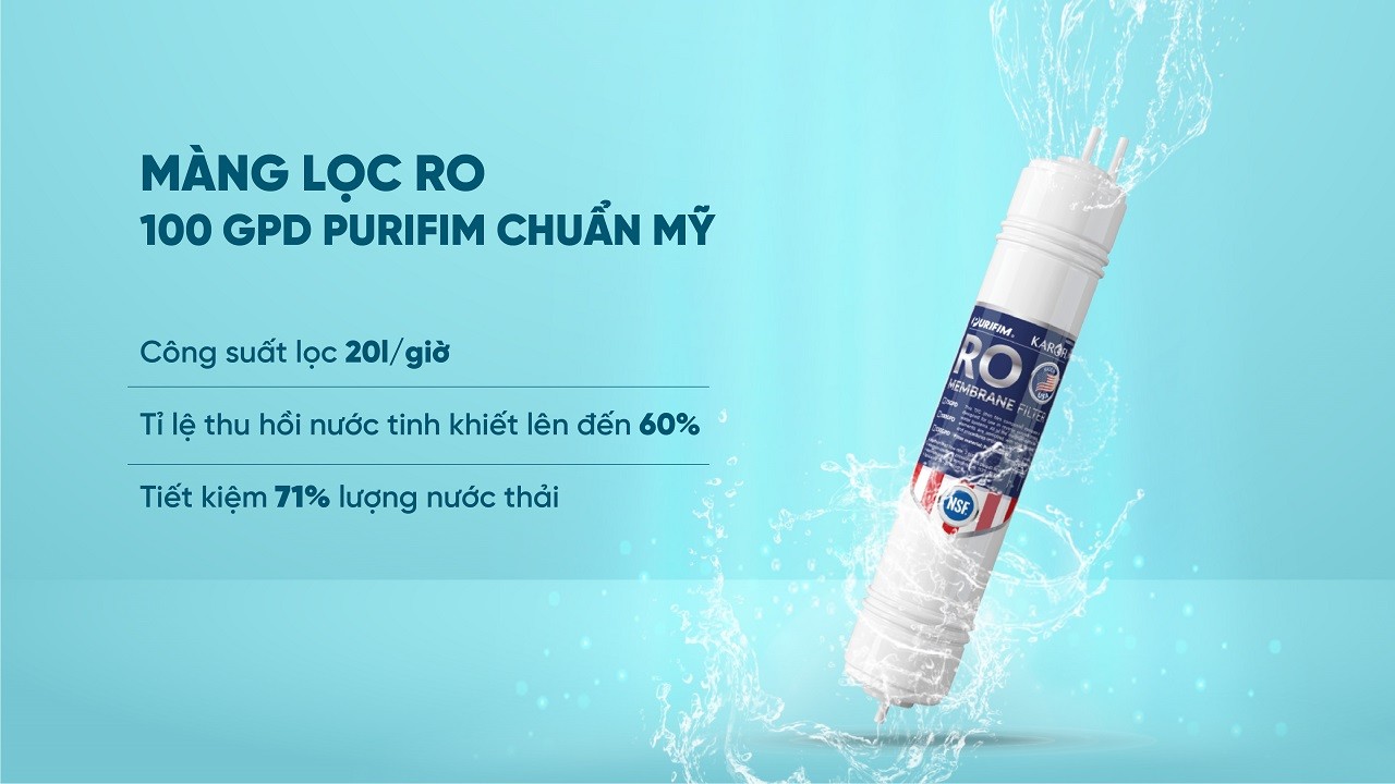 Máy lọc nước RO Karofi KAQ-D36S