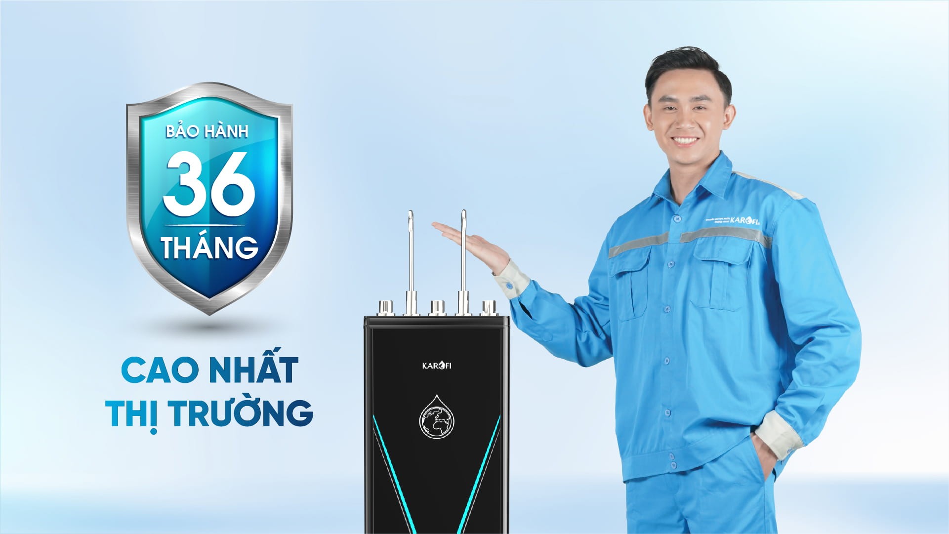 Máy lọc nước nóng lạnh nguội Karofi KAD-D528