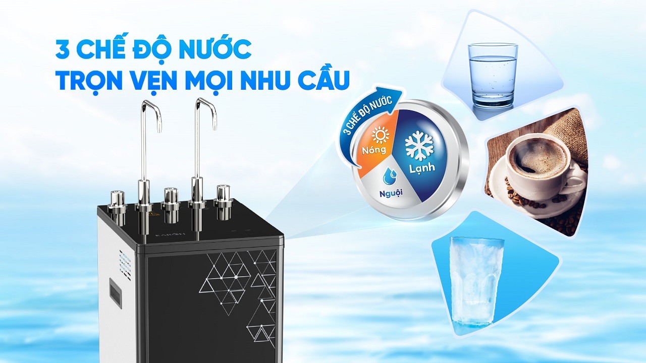 Máy lọc nước nóng lạnh nguội Karofi KAD-D66S