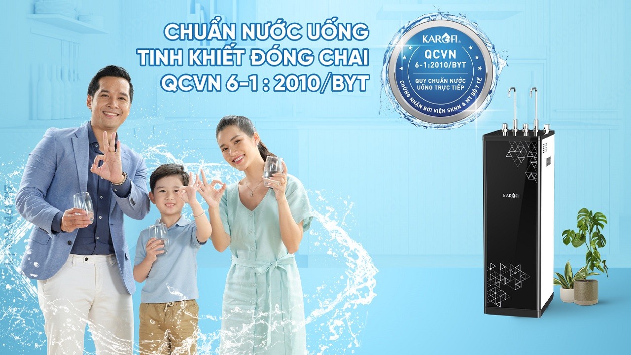 Máy lọc nước nóng lạnh nguội Karofi KAD-D66S