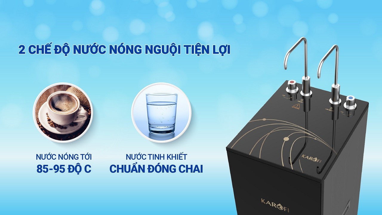 Máy lọc nước nóng nguội Karofi KAH-D15