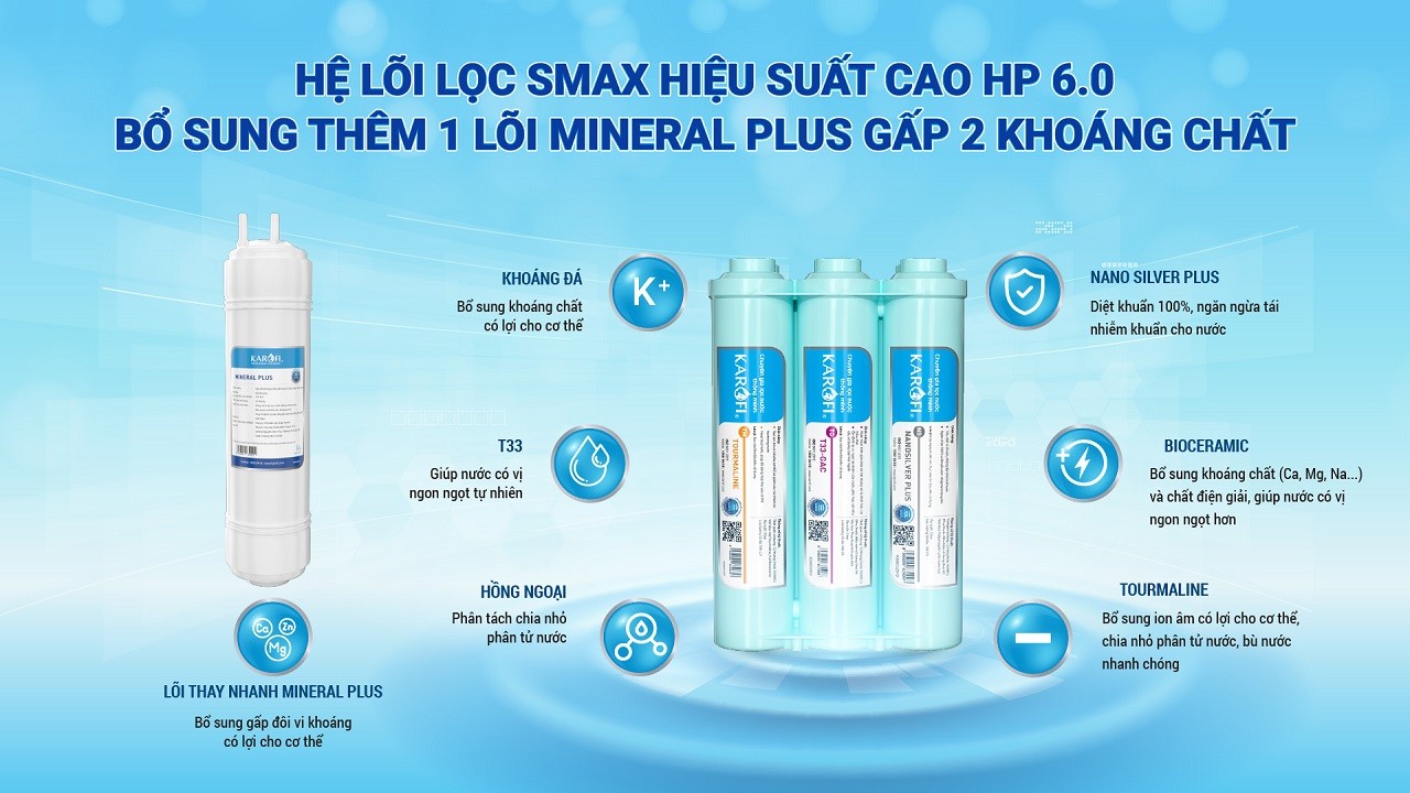 Máy lọc nước nóng nguội Karofi KAH-D15