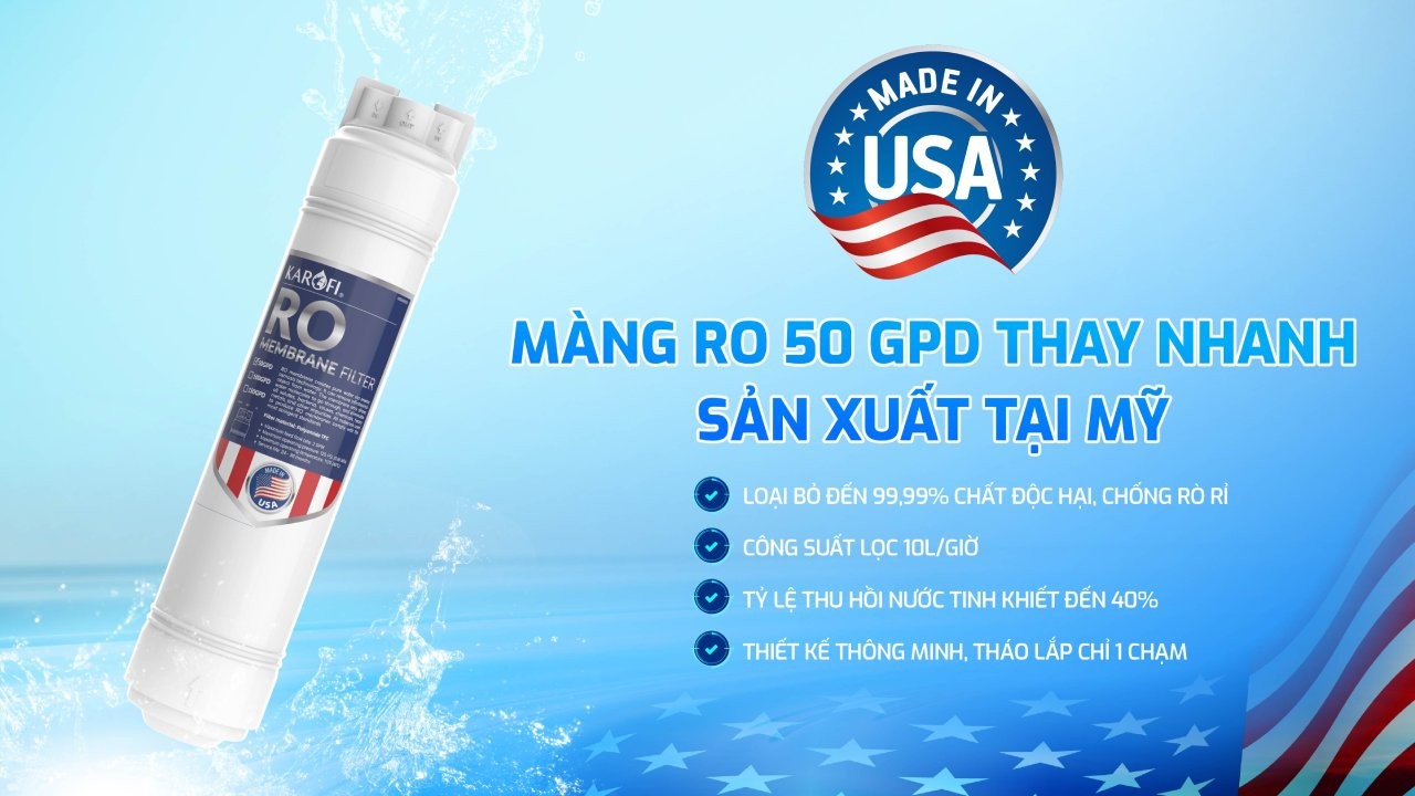 Máy lọc nước RO Karofi KAQ-D20