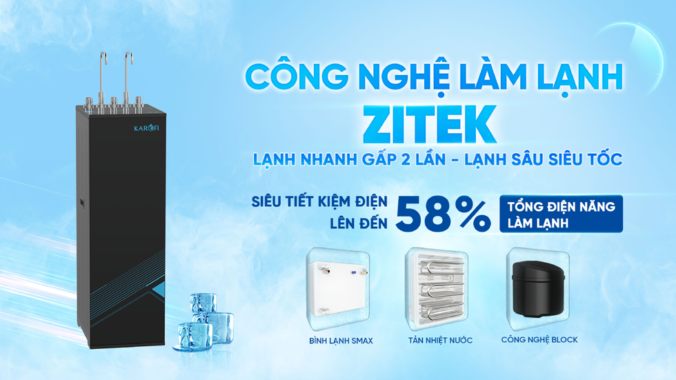 Máy lọc nước nóng lạnh nguội Karofi KAD-L68