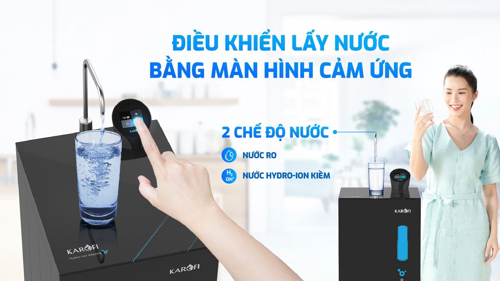 Máy lọc nước Hydro- ion kiềm Karofi KAE-S68