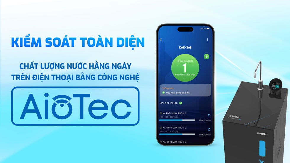 Máy lọc nước Hydro- ion kiềm Karofi KAE-S68