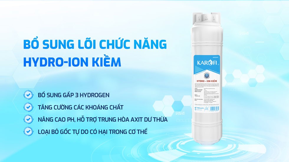 Máy lọc nước Hydro- ion kiềm Karofi KAE-S68