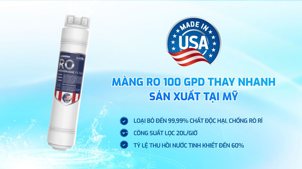 Máy lọc nước Hydro- ion kiềm Karofi KAE-S68