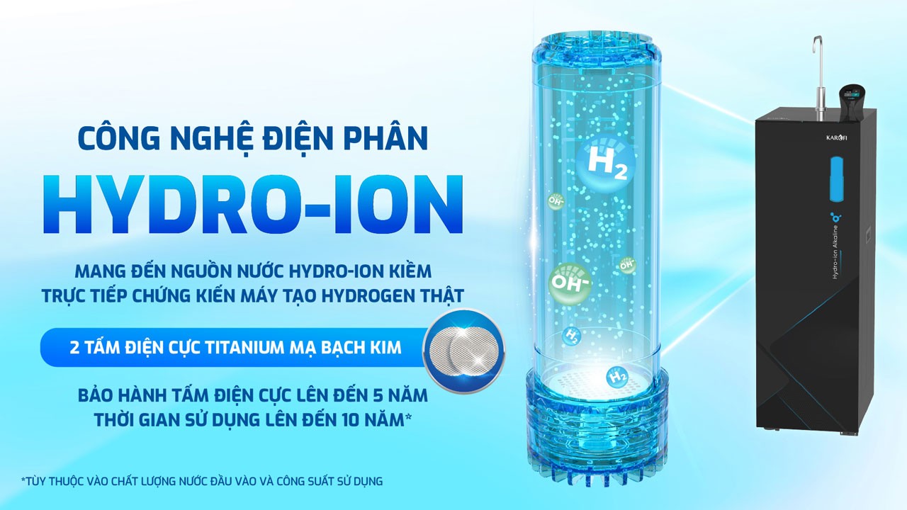 Máy lọc nước Hydro- ion kiềm Karofi KAE-S68