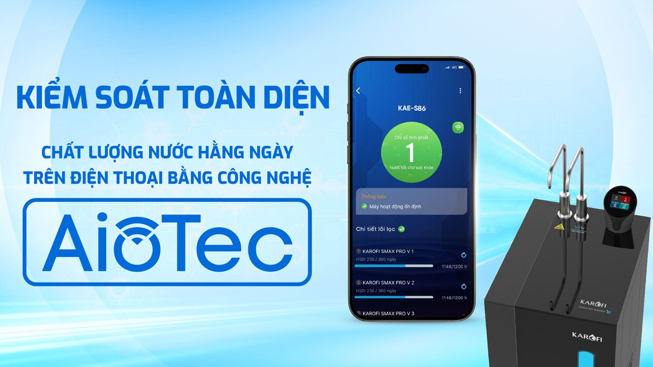 Máy lọc nước Hydro- ion kiềm Karofi KAE-S86